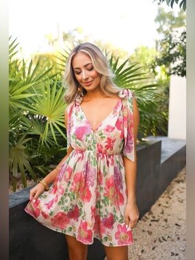 buddy love pink sequin dress BuddyLove | Lynlee Sequin Wrap Dress | Taffy